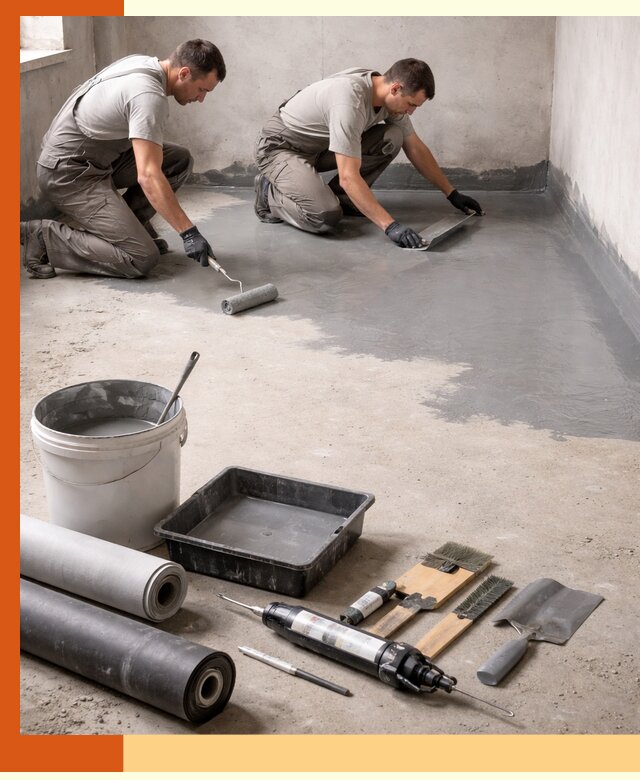 Гидроизоляция пола в Минусинске — надежная защита от влаги и протечек