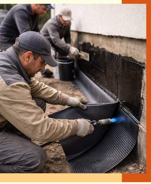 Гидроизоляция цоколя и отмостки в Минусинске от 8637 руб. — ТепломастерМнс