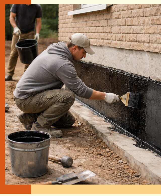 Гидроизоляция цоколя домов и зданий в Минусинске эффективными методами
