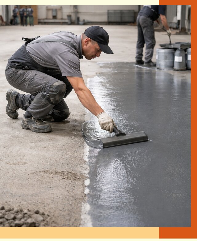 Гидроизоляция промышленного пола в Минусинске от 1219 руб./м2 — ТепломастерМнс специалисты под ключ