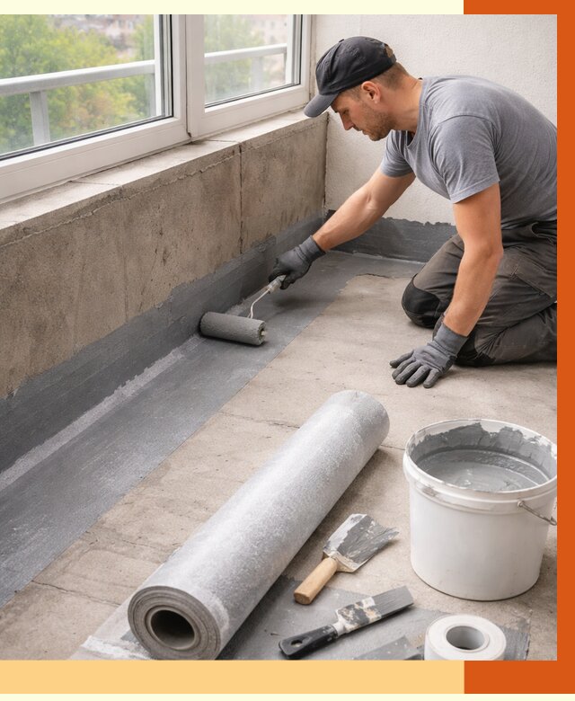 Профессиональная гидроизоляция балкона в Минусинске от 4268 руб. | ТепломастерМнс