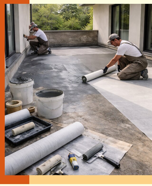 Гидроизоляция террасы в Минусинске — надежная защита от влаги и протечек