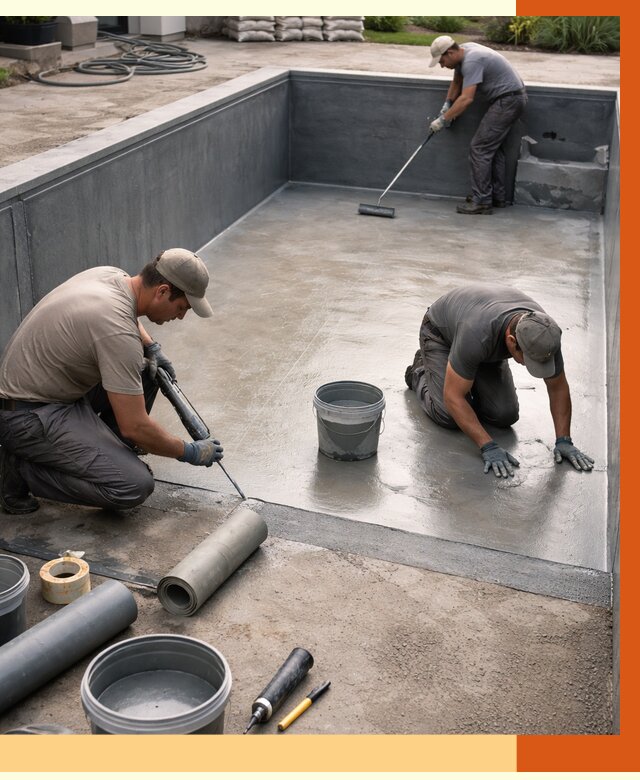 Профессиональная гидроизоляция бассейна в Минусинске от 6605 руб. за м2 | ТепломастерМнс