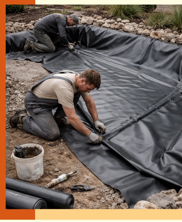 Гидроизоляция пруда в Минусинске: надежная защита и герметизация