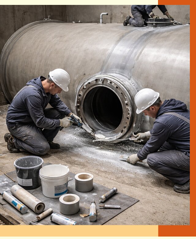 Гидроизоляция резервуара с топливом в Минусинске от 76208 руб. под ключ | ТепломастерМнс