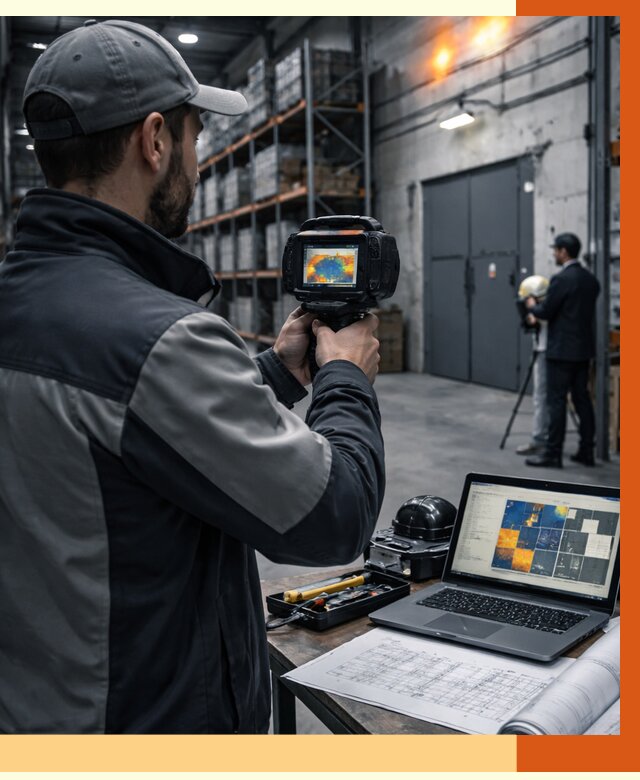 Тепловизионное обследование склада в Минусинске от 6605 руб. | ТепломастерМнс