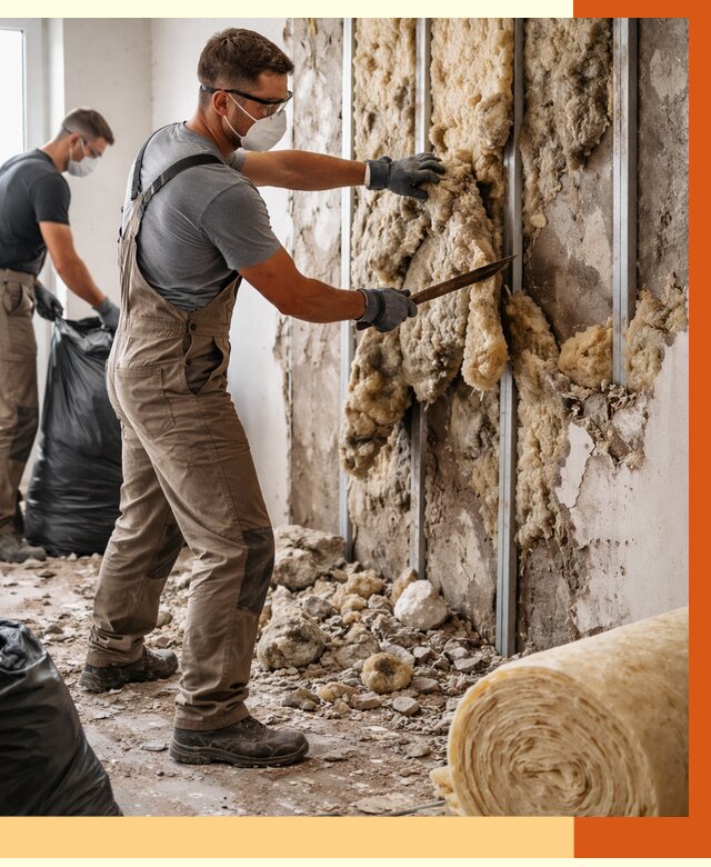 Демонтаж старого утеплителя в Минусинске от 3556 руб. — работы под ключ | ТепломастерМнс