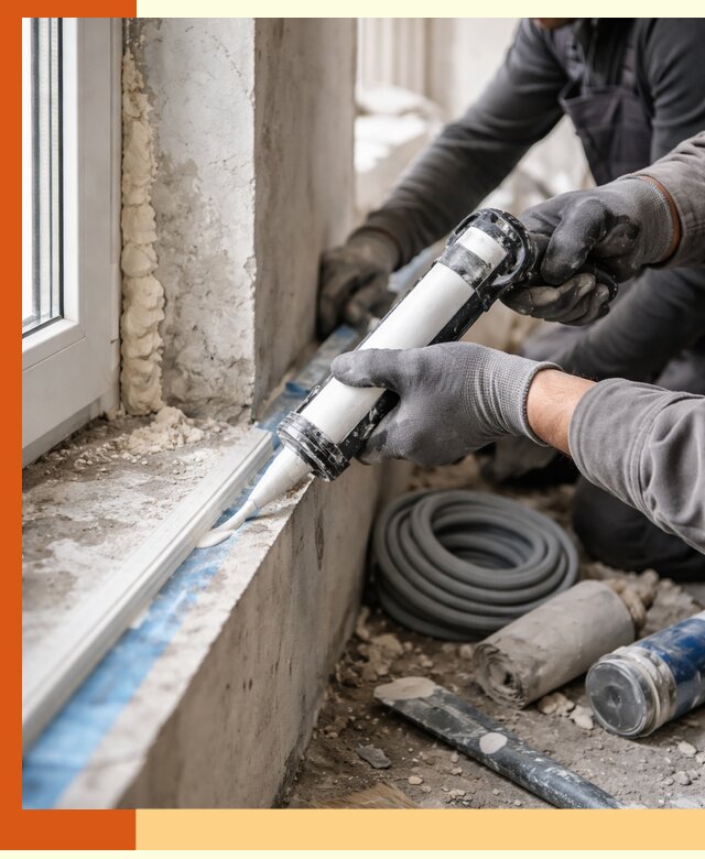 Герметизация стыков и примыканий зданий в Минусинске