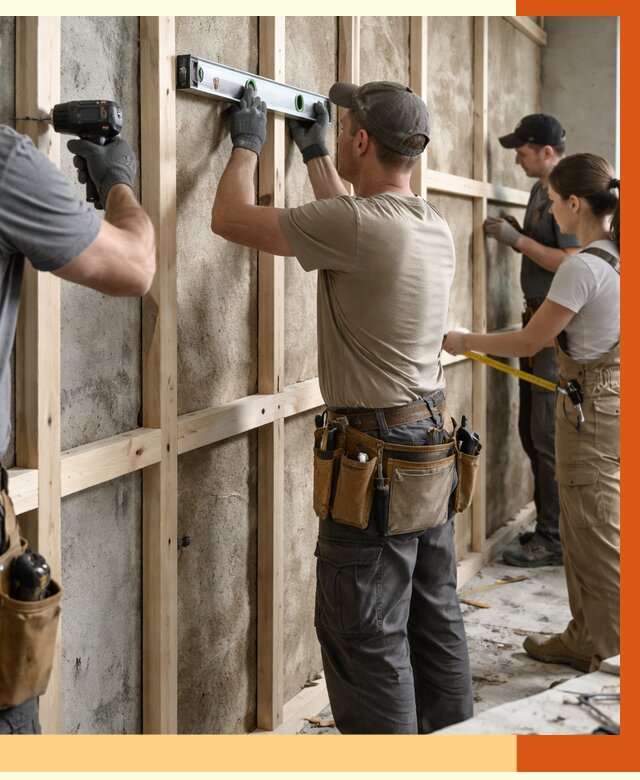 Монтаж обрешетки под утепление в Минусинске от 1169 руб/м² | Заказать у ТепломастерМнс